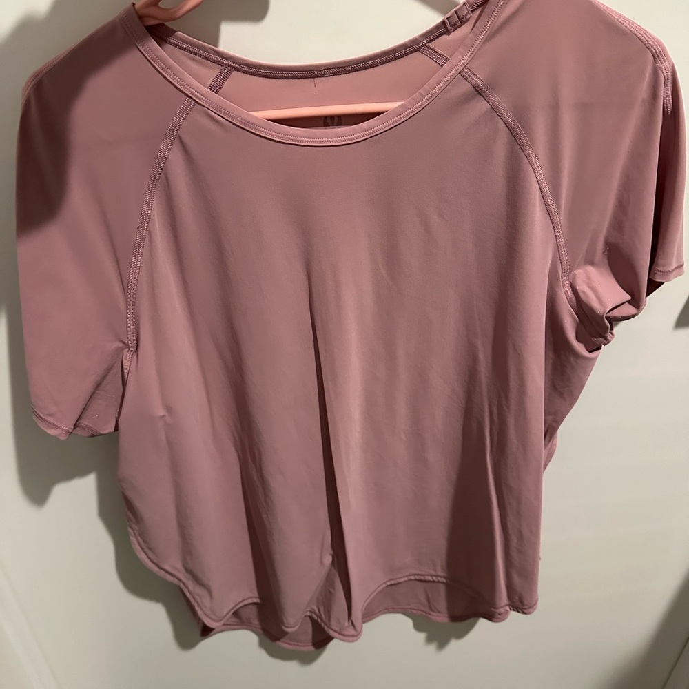 lululemon athletica Dusty Rose Short Sleeve Tee
